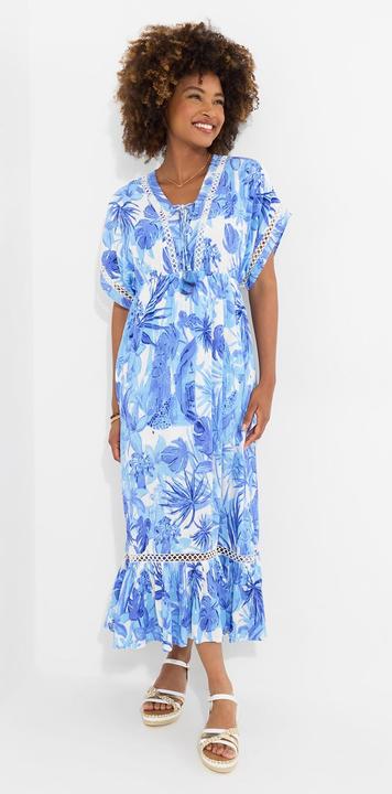 Produktbild Joe Browns Tropical Print Kimono Sleeve Boho Tassel Maxi Dress (10)