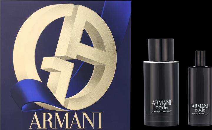 Produktbild Giorgio Armani Code Homme Set Eau de Toilette 75ml + Eau de Toilette 15ml (Eau de Toilette, 90 ml)