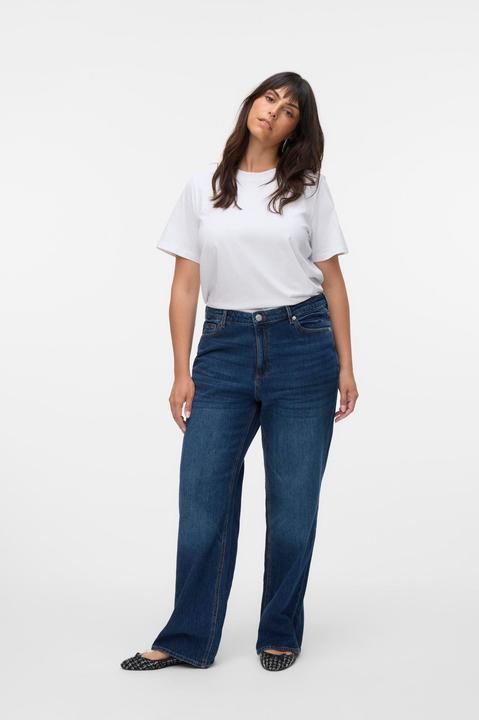 Actual product image Vero Moda VMTESSA Hohe Taille Weiter Beinschnitt Jeans Weit geschnitten (W52/L32)