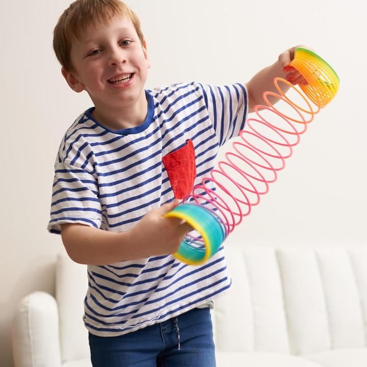 Actual product image The twiddlers Springfeder Rainbow Spirals Slinky Toy 2 Stück