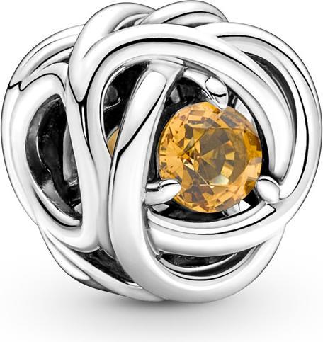 Produktbild Pandora November Geburtsstein Honigfarbener Ewigkeitskreis Charm (Sterling Silber 925, Mit Stein(en))