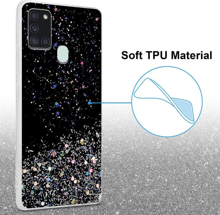Produktbild Cadorabo TPU Cover funkelnder Glitter (Samsung Galaxy A21s)