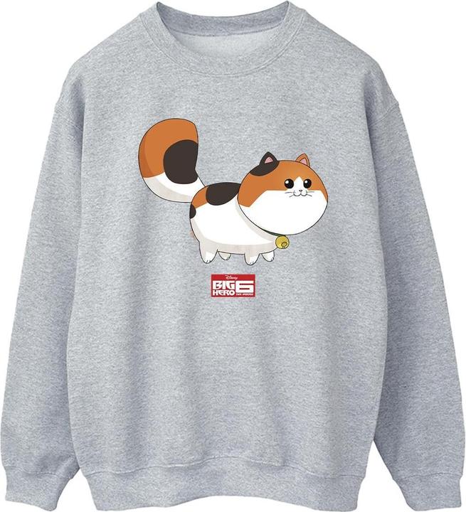 Actual product image Disney Womens/Ladies Big Hero 6 Baymax Kitten Pose Sweatshirt (L)