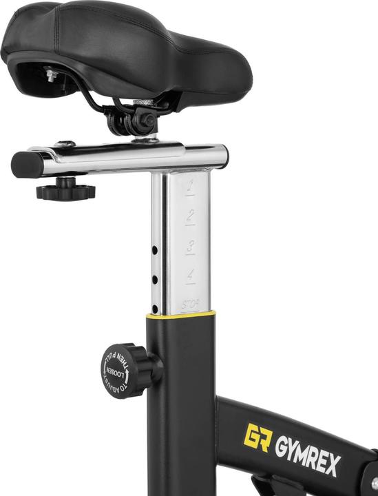 Actual product image Gymrex Stationary Bike - flywheel 13 kg - loadable up to 100 kg - LCD