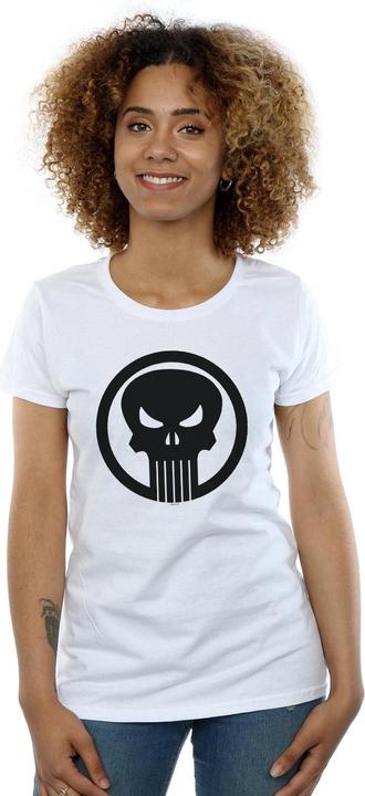 Actual product image Womens/Ladies The Punisher Skull Circle Cotton T-Shirt (S)