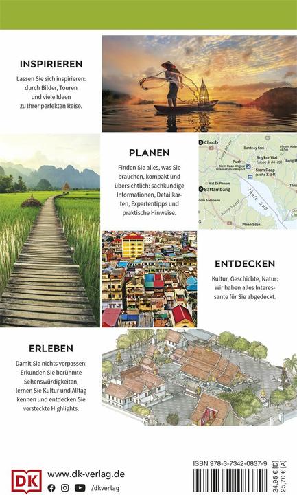 Produktbild Vis-à-Vis Reiseführer Kambodscha & Laos (Deutsch, DK Verlag Reise, 2024)
