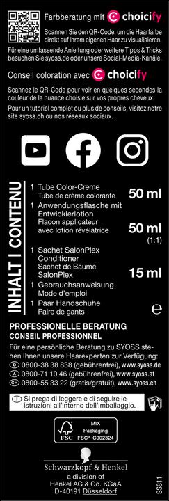 Produktbild Syoss Permanente Coloration 8 11 Champagner Blond (Champagne Blond)