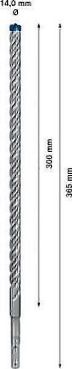 Produktbild Bosch Professional Zubehör EXPERT SDS plus-7X Hammerbohrer, 14 x 300 x 365 mm (14.00 Millimeter)