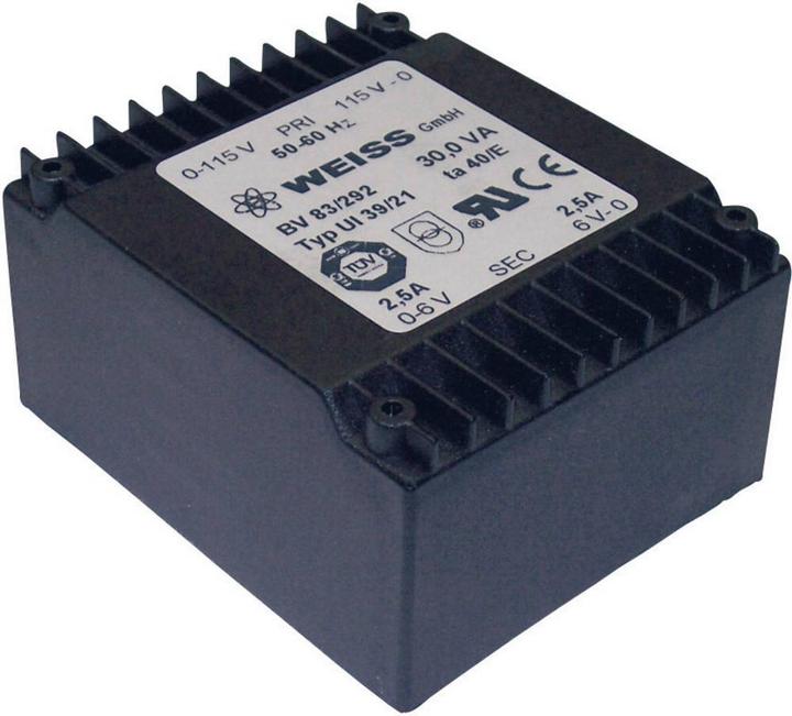 Produktbild Weiss Elektrotechnik UI 39-Flachtransformator 30 VA