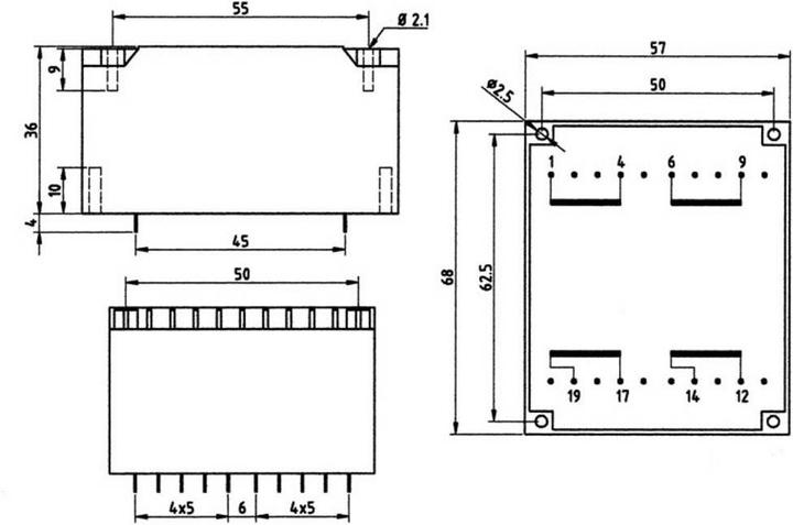 Produktbild Weiss Elektrotechnik UI 39-Flachtransformator 30 VA