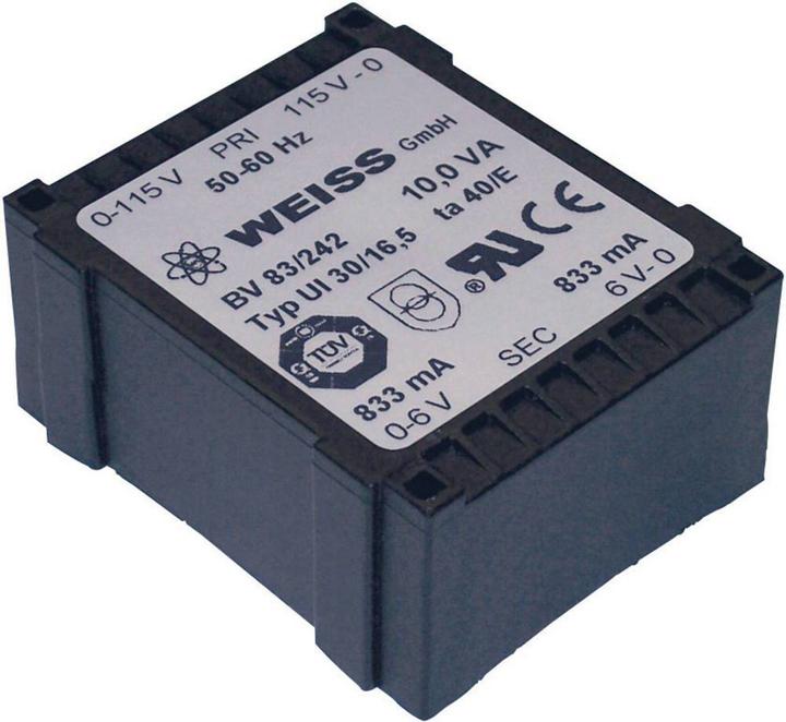 Weiss Elektrotechnik UI 30 flat transformer 10 VA