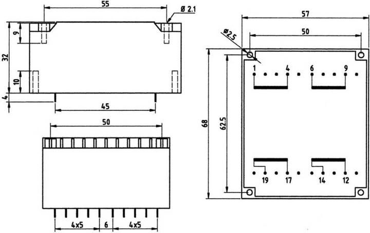 Immagine prodotto Weiss Elektrotechnik UI 39 trasformatore piatto 24 VA