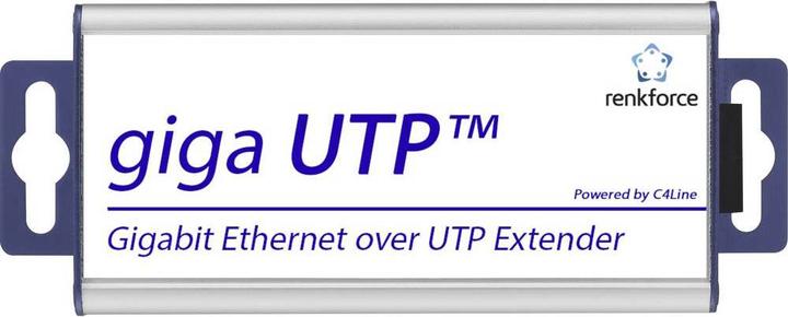 Produktbild Renkforce Gigabit Netzwerkverlängerung mit PoE über Netzwerkkabel/2-Draht bis 500 m (2er Set)