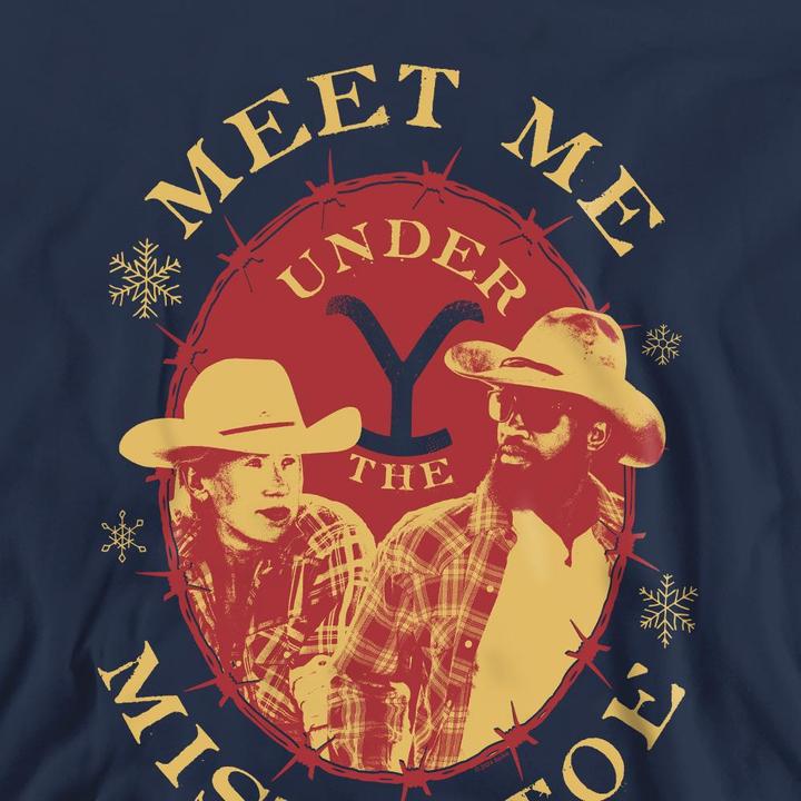 Produktbild Yellowstone Meet Me Under The Mistletoe Sweatshirt weihnachtliches Design (M)