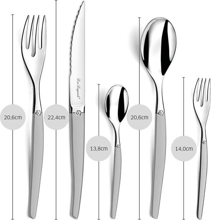 Produktbild Lou laguiole JET Besteckset 30-teilig (30 Stück, Besteck Set)