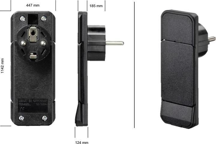 Actual product image Bachmann smart plug (CEE 7/7)