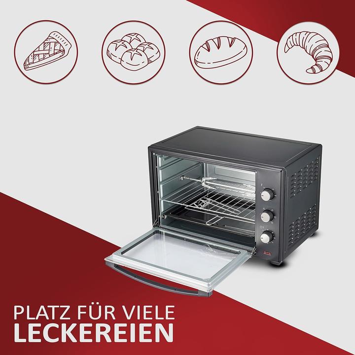 Produktbild Steinborg Minibackofen 60 Liter, Silber