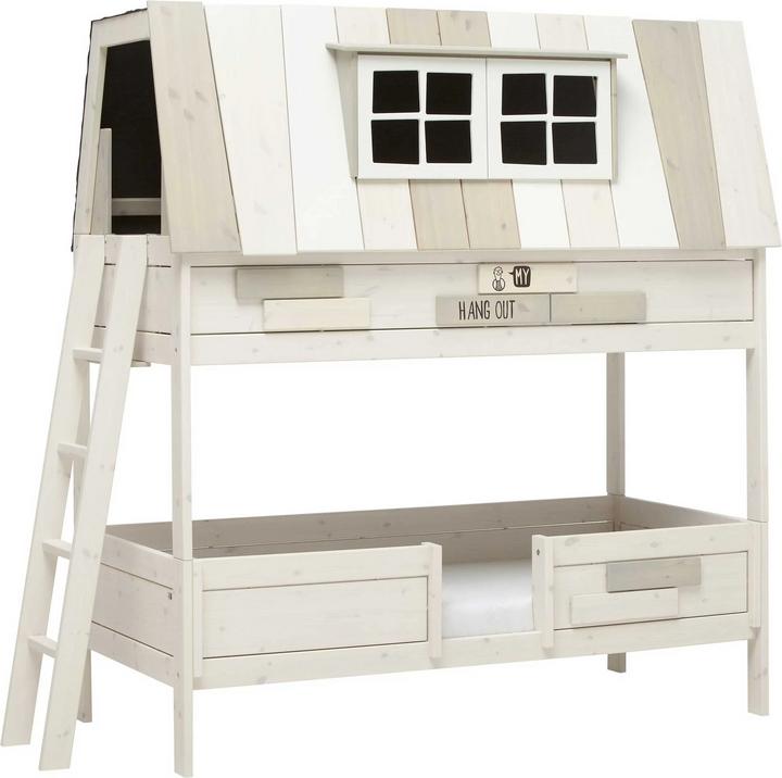 Image du produit Lifetime Kidsrooms Lit d'aventure Hangout avec sommier à lattes de luxe ci-dessous (90 x 200 cm)