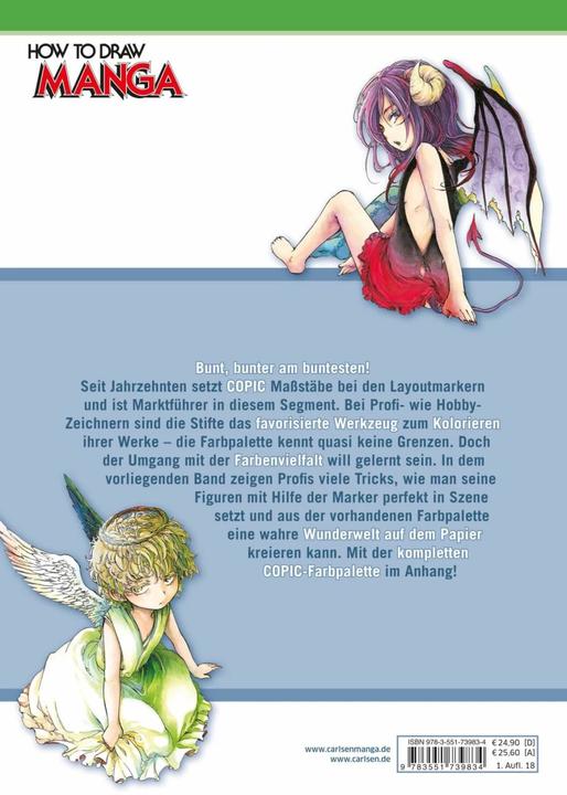 Image du produit How To Draw Manga: Kolorieren mit Copic-Stiften (Allemand, Yasaiko Midorihana, 2018)