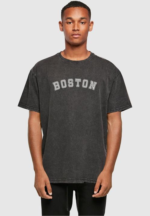 Produktbild Merchcode Boston X Acid Washed Heavy Oversize Tee - 111571 (L)
