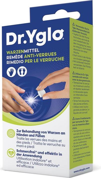 Produktbild Dr.Yglo DR YGLO Warzenmittel Box 2ml (Fusscrème & Fussgel, 2 ml)