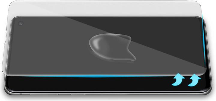 Actual product image Avizar Glass with liquid glue and UV light (2 Piece, Samsung Galaxy S10)