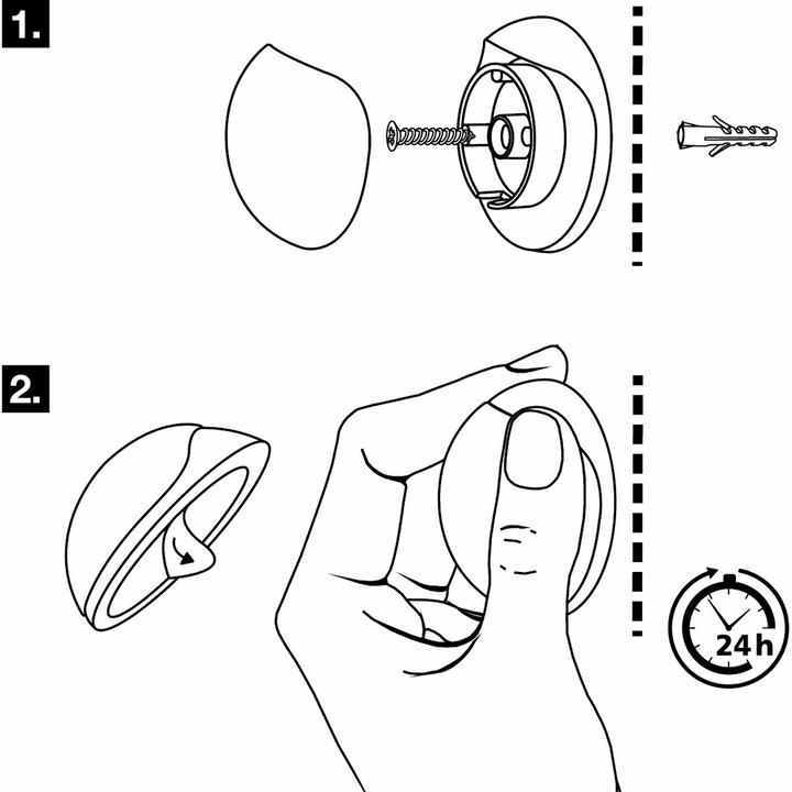 Actual product image Wagner System Wall door buffer SOG WALL (2 Piece)