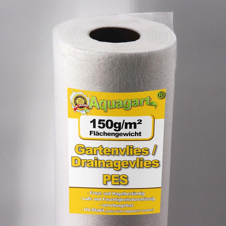 Immagine prodotto Aquagart 25m² Gartenvlies Unkrautvlies Drainagevlies 150g 1m br.