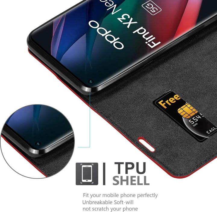 Immagine prodotto Cadorabo Libro Invis. Coperchio magnetico (Oppo Find X3 Neo)