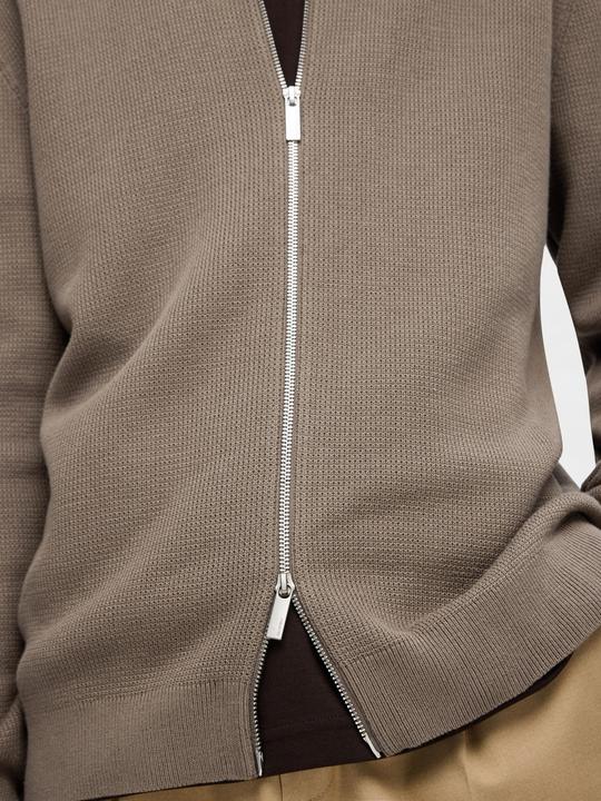 Image du produit Selected Homme Cardigan en tricot avec fermeture éclair (S)