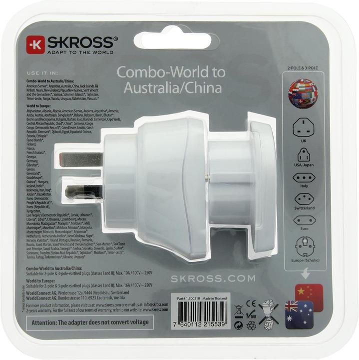 Image du produit Skross Combo-World vers l'Australie