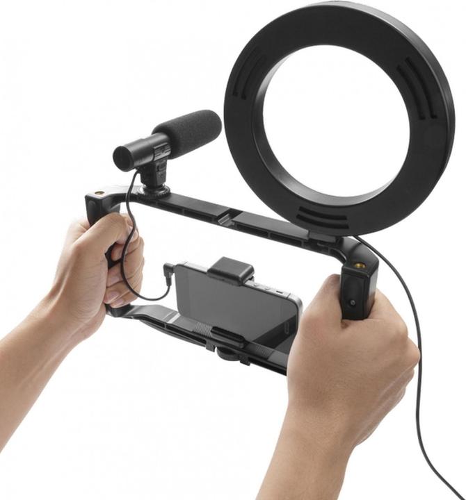 Produktbild Gadget Monster Vlogging Kit, LED-Stativ und Mikrofon (Ringleuchte)
