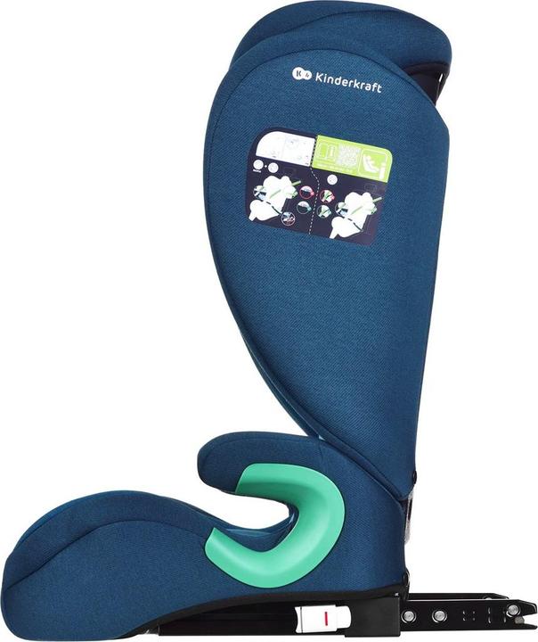 Image du produit KinderKraft Junior Fix 2 I-Size Harbor Blue (Siège pour enfant, Norme ECE R129/i-Size)