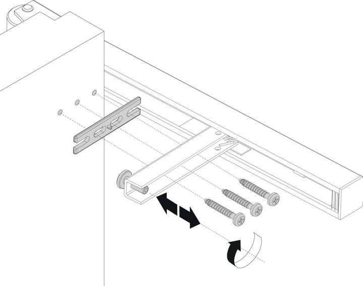 Produktbild Geze Mitnehmerklappen CB flex (Zimmertür, Eingangstür, Holztür, Balkontür, Indoor)