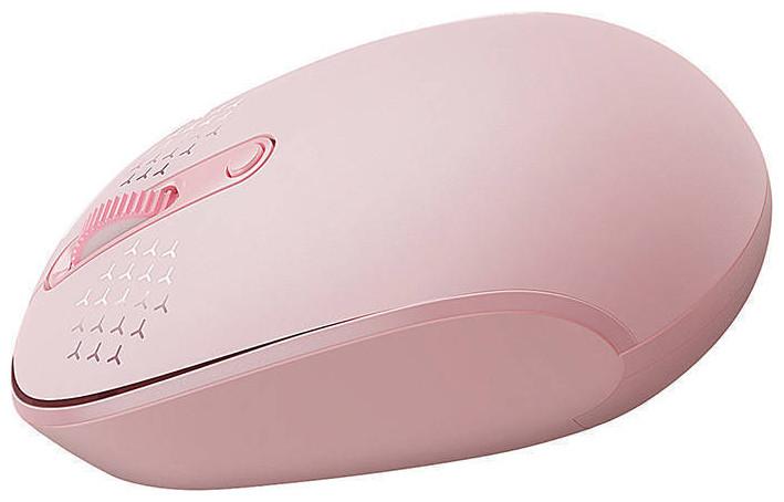 Actual product image Baseus Wireless Mouse F01B Tri-Mode 2.4 G BT5.0 1600 DPI (pink) (Wireless)