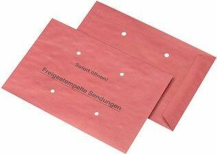Produktbild Mailmedia Versandtasche "Freigestempelte Sendungen", B4, rot (250 x)