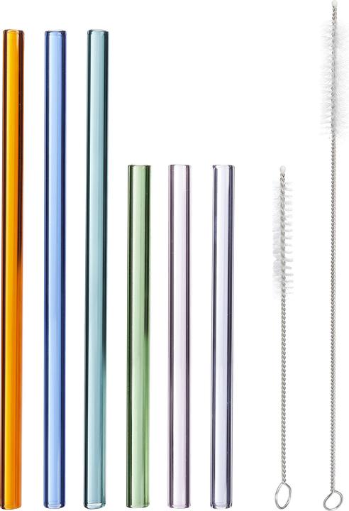 Produktbild Relaxdays Glasstrohhalme (6 x)