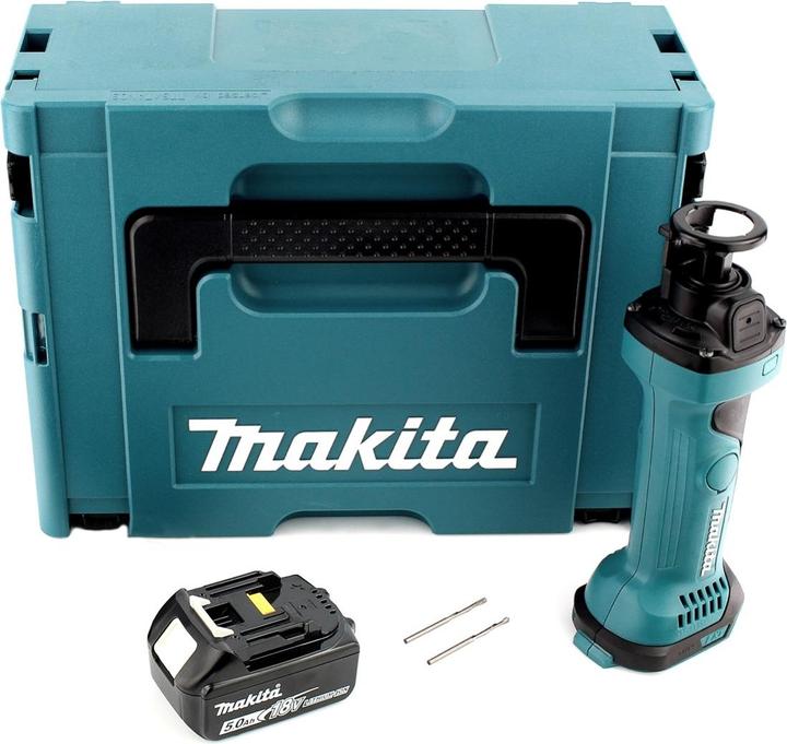 Immagine prodotto Makita DCO 180 T1J Rifilatore per cartongesso a batteria 18 V in valigetta Makpac + 1x Batteria 5,0