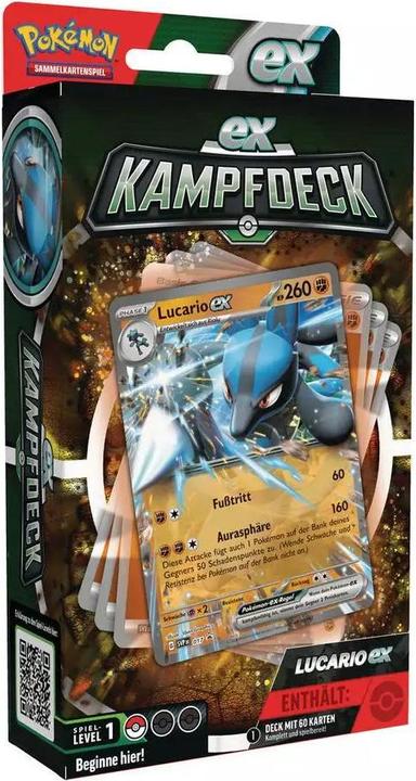 Produktbild Tinisu Pokemon TCG - Lucario EX Kampf-Deck Battle Deck (Deutsch, Booster Pack)