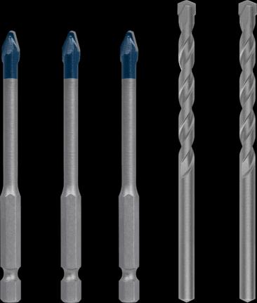 Produktbild Bosch Professional Zubehör EXPERT HEX-9 HardCeramic Bohrer Mixed Set, 6 mm, 5-tlg. (6 mm)