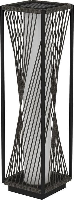 Actual product image Swisshandel24 Stehlampe Rattan mit Lichtsensor Solarlampen Boho-Stil IP44 (15 lm, IP44)