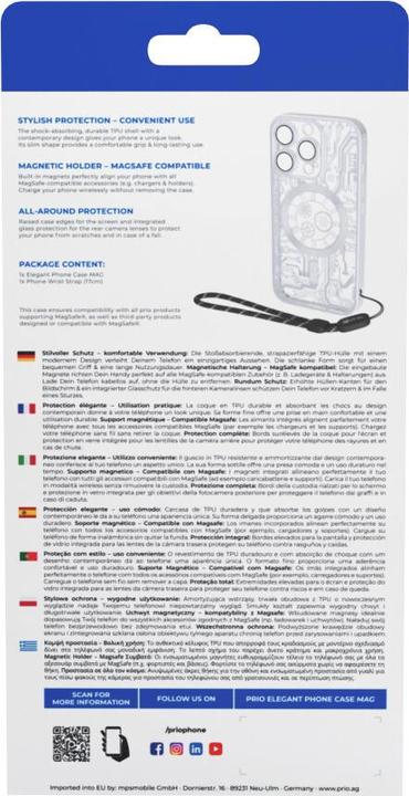 Produktbild prio elegante Handyhülle MAG für iPhone 12 mini silber (Apple iPhone 12 mini)