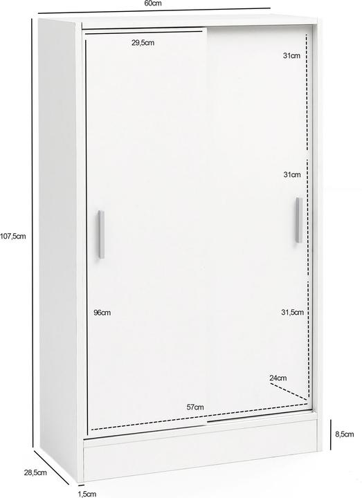 Actual product image FineBuy Sideboard (60 x 28.5 x 108 cm)