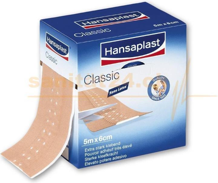 Produktbild Hansaplast Classic 5 m x 4 cm atmungsaktives Pflaster, 1 St. Pflaster (1 x)