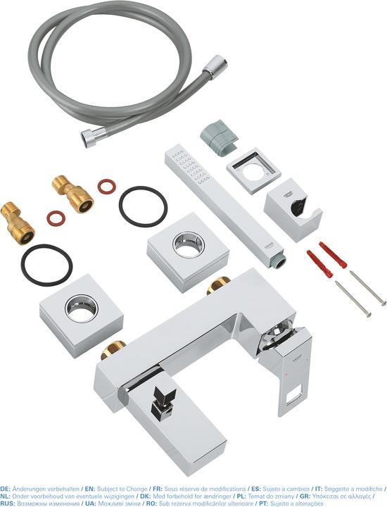 Actual product image Grohe Eurocube single lever bath mixer
