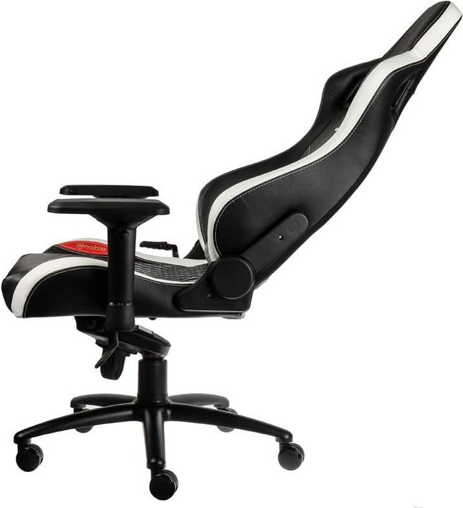 Produktbild noblechairs Gaming-Stuhl EPIC Echtleder-Gaming-Stuhl, Schwarz-Weiss-Rot
