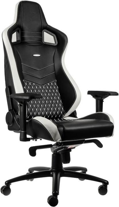 Produktbild noblechairs Gaming-Stuhl EPIC Echtleder-Gaming-Stuhl, Schwarz-Weiss-Rot