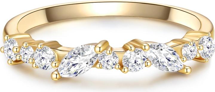 Image du produit Glanzstücke München Femmes argent sterling zirconium or jaune - 30000 (58, Argent 925)