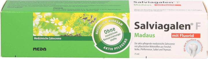 Produktbild Meda Pharma Salviagalen F Madaus Zahncreme mit Fluorid, 75 ml Zahncreme (75 ml)