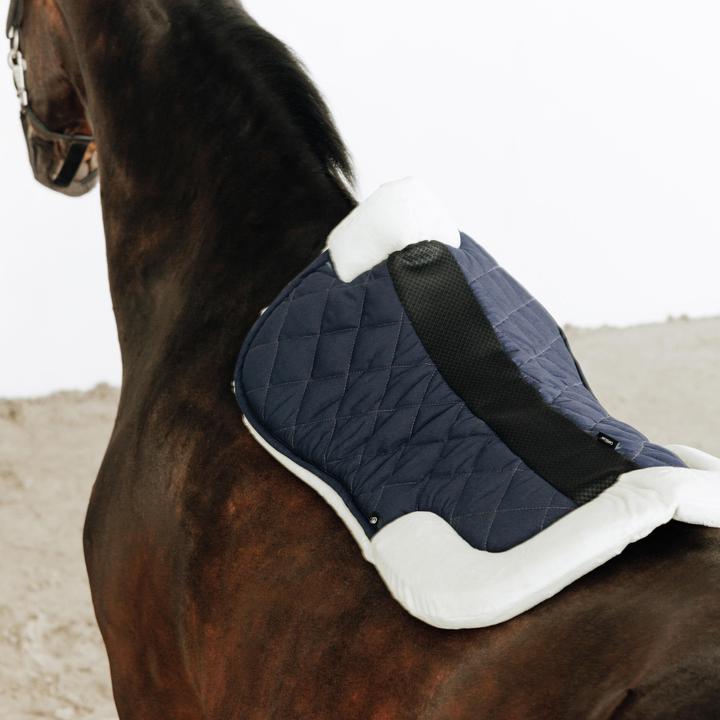 Produktbild Fouganza Sattelpad Synthetik-Lammfell Pferd/Pony - 500 marineblau